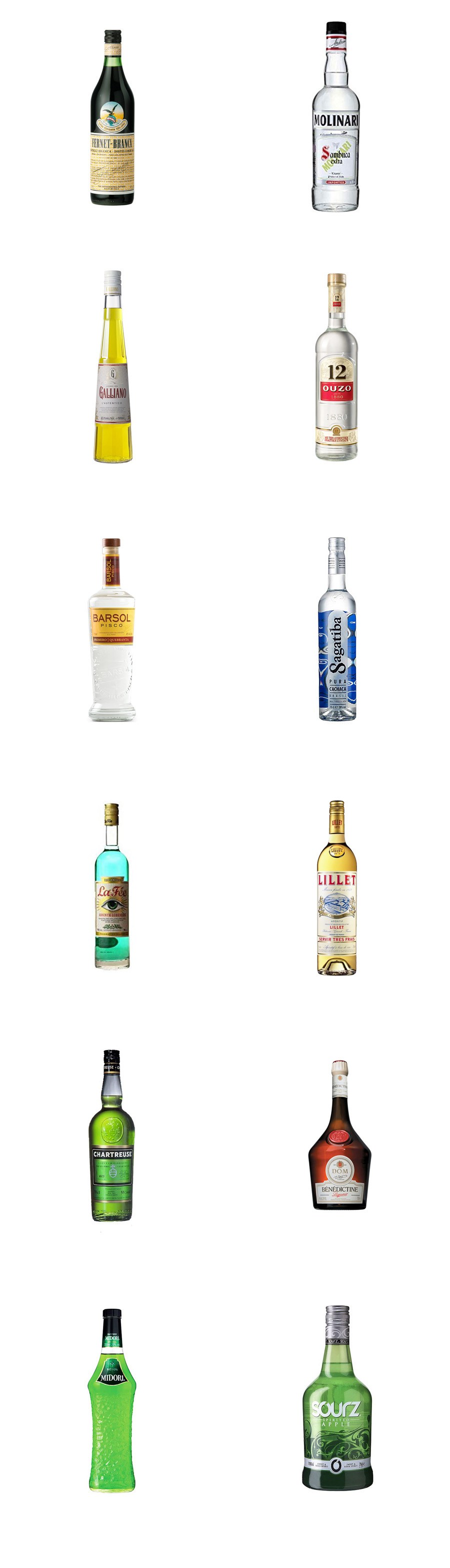 liqueurs